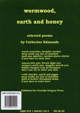 wormwood, earth and honey back cover